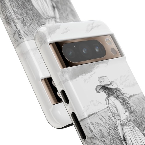 Cowgirl Drawing Field Phone Case for iPhone, Samsung Galaxy, Pixel - 第 226/240 張圖片