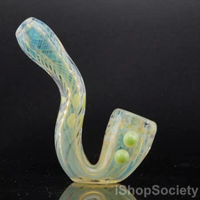 5.5" Fumed Sherlock Tobacco Smoking Pipe Thick Collectible Glass Pipes - P717