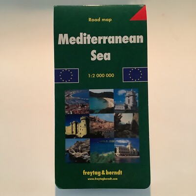 Mediterranean Seaside Road Map in English by Freytag & Berndt