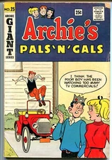 Archie's Pals 'n' Gals #25 1963-MLJ-Betty-Veronica-Giant issue-pin-ups-G/VG
