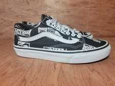 Van's logo mix black white Mens 6.5, Womens 8