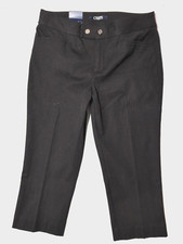 Women's Chaps black dress capri pants with the slimming fit size 8 Petite