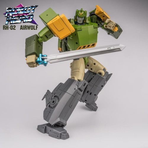 New Robot Hero RH02 RH-02 AirWolf Transform Robot Figure IN STOCK - Picture 2 of 10