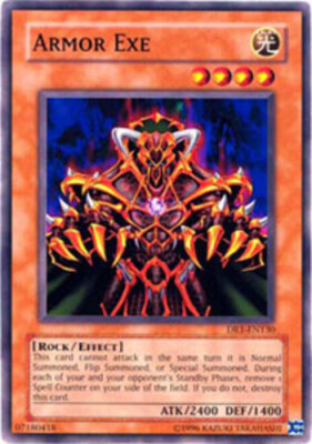 Heavily Played, English Yu Gi Oh Armor Exe - DR1-EN130 - Common - Unlimited Edit