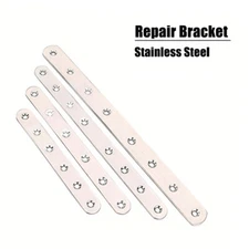 Repair Plate Flat Straight Fixing Mending Corner Brace Bracket Stainless Steel