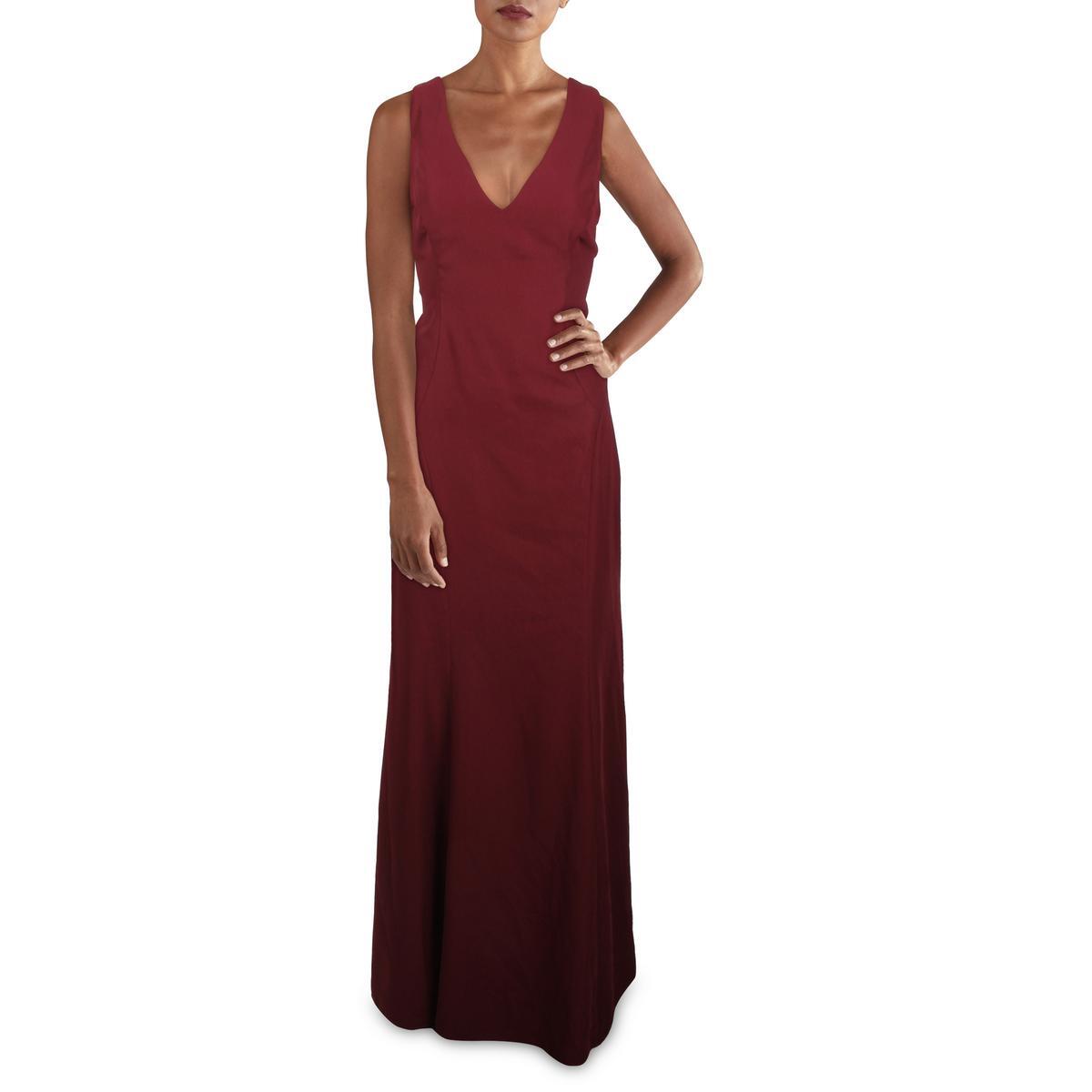 Женское красное вечернее платье из коллекции Dessy от Vivian Diamond Plus 2 BHFO 1048