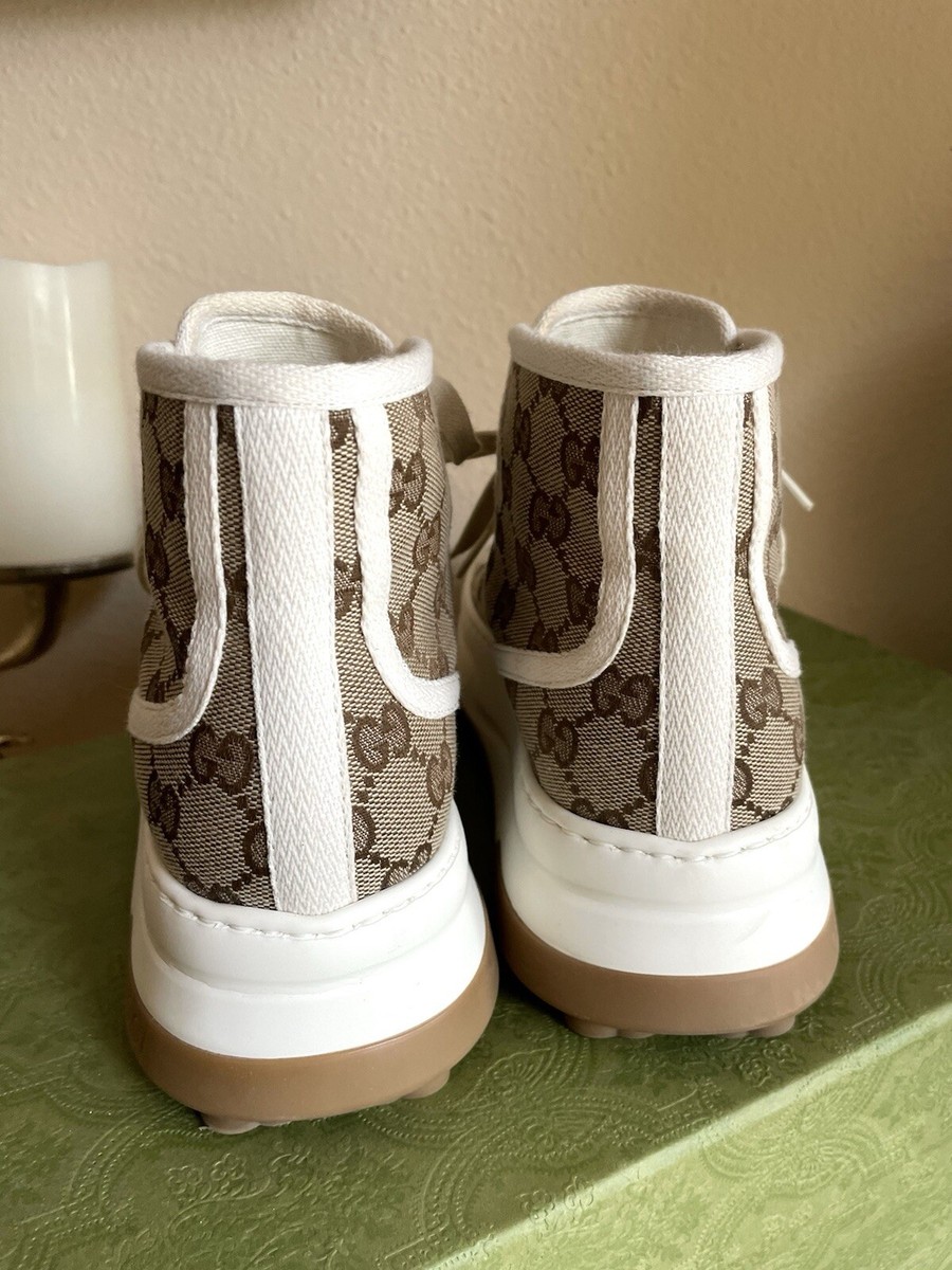 Gucci Women's Tennis 1977 Track GG High Top Platform