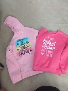 2 X Pink Jumpers Age 11 12 Years