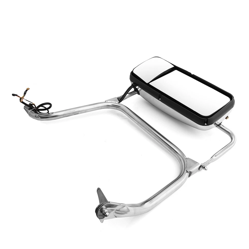 Espejo de puerta lateral cromado con calefacción para Peterbilt 382 384 385 386 389 lado del conductor Foto 4 de 4