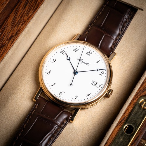 Breguet Classique 18k Yellow Gold 38mm Grand Feu Dial - 5177BA/29/9V6 Full Set