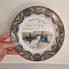 Societe Ceramique Maestricht Plate Souvenir of MOOI Holland Netherlands Canal 