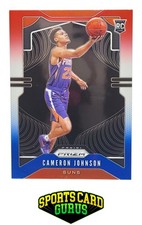 2019-20 Panini Prizm #257 Cameron Johnson Prizms Red White and Blue ROOKIE CARD. rookie card picture