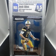 Panini 2019 Prizm Draft Picks Josh Allen #50 IGS 9.5 University of Wyoming