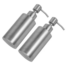 2 Pcs Beautiful Shampoo Bottle Bathroom Shower Dispenser Bottles