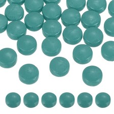 12mm Glass Mosaic Tiles, 300g Iridescent Glass Mosaic Tile Bulk, Lake Green