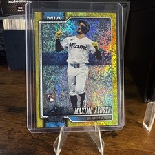 2026 Topps MLB Maximo Acosta #172 Yellow Holo Foil #/399 Marlins