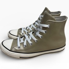 Converse Chuck Taylor All Star Hi Metallic Gold High Top Sneakers Womens US 8