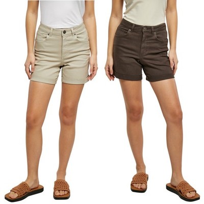 Urban Classics Ladies Colorful Elastic Denim Shorts Pants