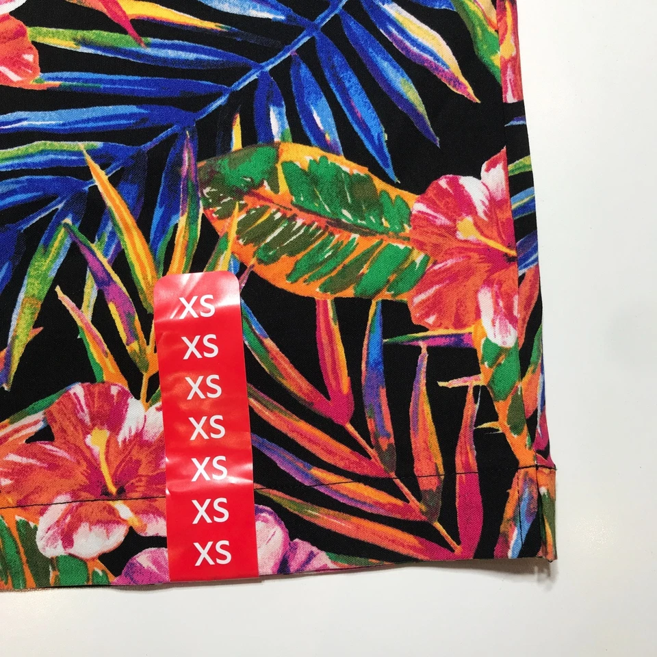 Nuevo con etiquetas Rafaella Skort Mujer XS Tejido Coral Combo Estampado Tropical Malla Bolsillos Cortos Foto 4 de 4