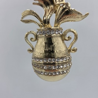 Joanna Buchanan Aquarius Hanging Ornament Glass & Gold Color Christmas Gift