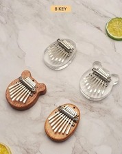 8 Keys Mini Kalimba Mini Thumb Piano Finger Percussion Solid Wood Pocket Musical