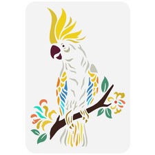 FINGERINSPIRE Cockatoo Stencil 8.3x11.7inch Reusable on