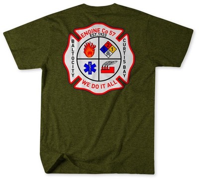 Unofficial Baltimore City Fire Department Engine 57 Shirt v2