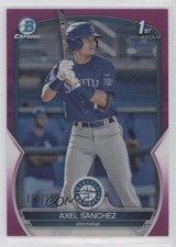 2023 Bowman Chrome Prospects Fuchsia Refractor 126/199 Axel Sanchez #BCP-73 9hx
