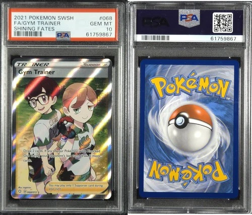 Gym Trainer 068/072 - PSA 10 - Shining Fates - Pokemon Card