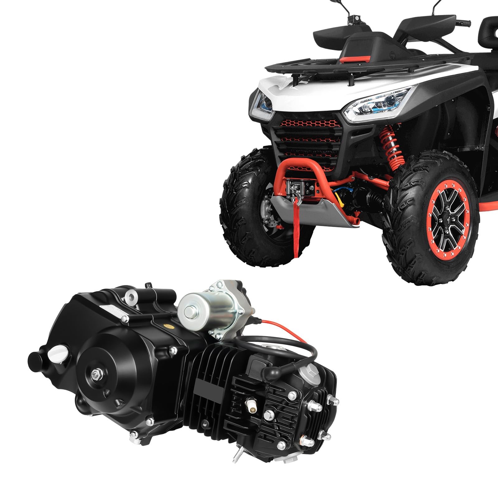 125CC 4 Stroke 4 Speed Engine Electric Start Reverse Semi Auto for Motorcycles