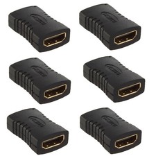 6pc HDMI Female to Female Coupler Connector Pack, Adapter Extender