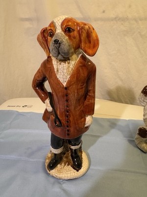 VTG Master Of The Hunt Hound Dog Statue Tailored Riding  Suit