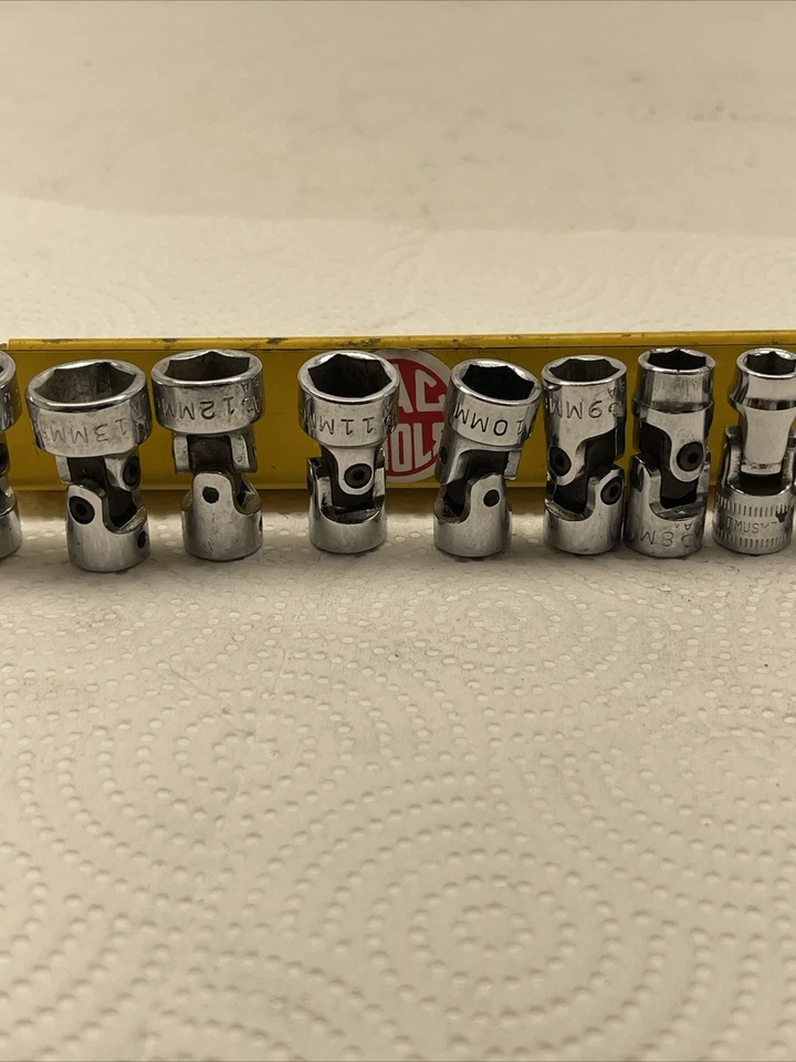 MAC Tools Giratorio 1/4" DR Juego de Enchufes Universal Lote Bandeja Métrica Bamboleo 6PT 6-14mm Foto 4 de 4