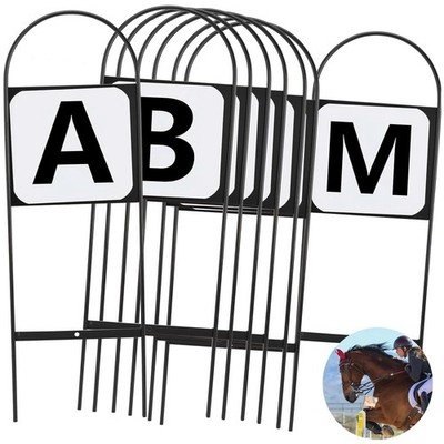 HDYEGY 4Pcs Dressage Letters Arena Markers,Metal Dressage Arena Letters Dress...