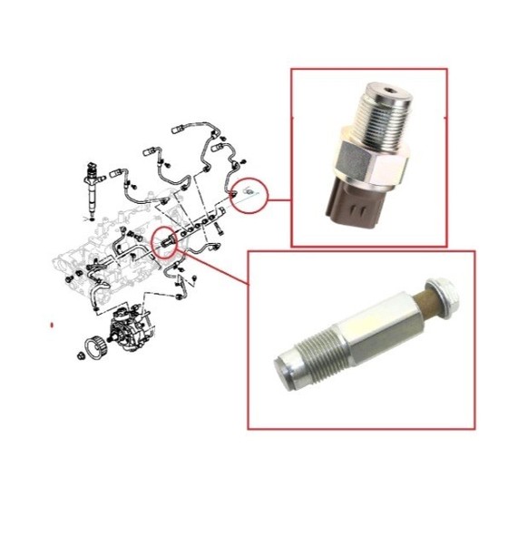JPL Kraftstoffrail-Drucksensor Druckbegrenzer Nissan Navara D40 YD25 2.5TD 06-09-image