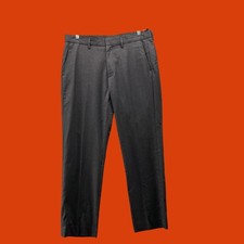 J.Crew 100% Wool Bedford Dress Pans Mens 34x20 Charcoal Gray Straight Leg