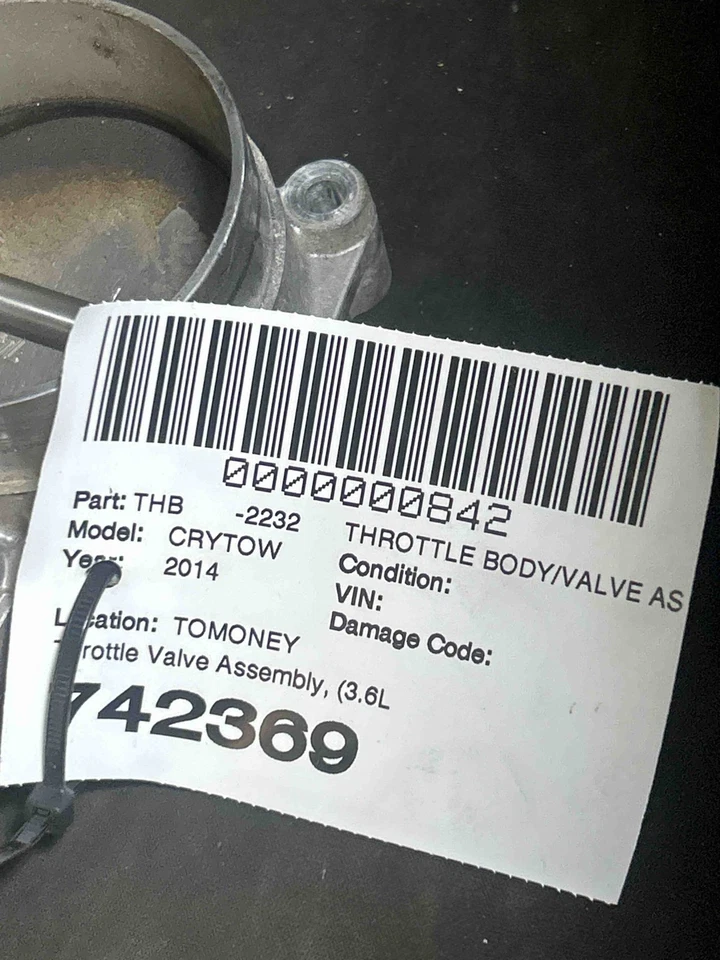 Fits 2011-2016 Chrysler Town & Country, 3.6L Throttle Body, OEM:5184349AC - Image 4 of 4