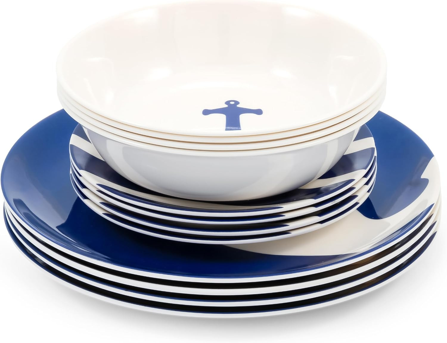 - Features Blue And White Nautical Design - Inclu