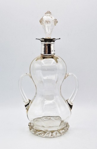 JAMES POWELL JARRA MONTADA EN PLATA ESTERLINA VIDRIO Londres 1894 WILLIAM HUTTON - Imagen 2 de 11