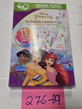 Disney Princess Number Cards 1-10 Wooden 11 Pieces 3 Educational Toy New Game