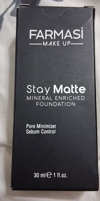 Farmasi Stay Matte Mineral Enriched Foundation #105 1 Oz