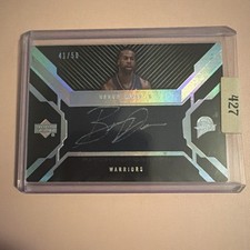 2096-08 UD Black Baron Davis Patch Auto /50 Warriors