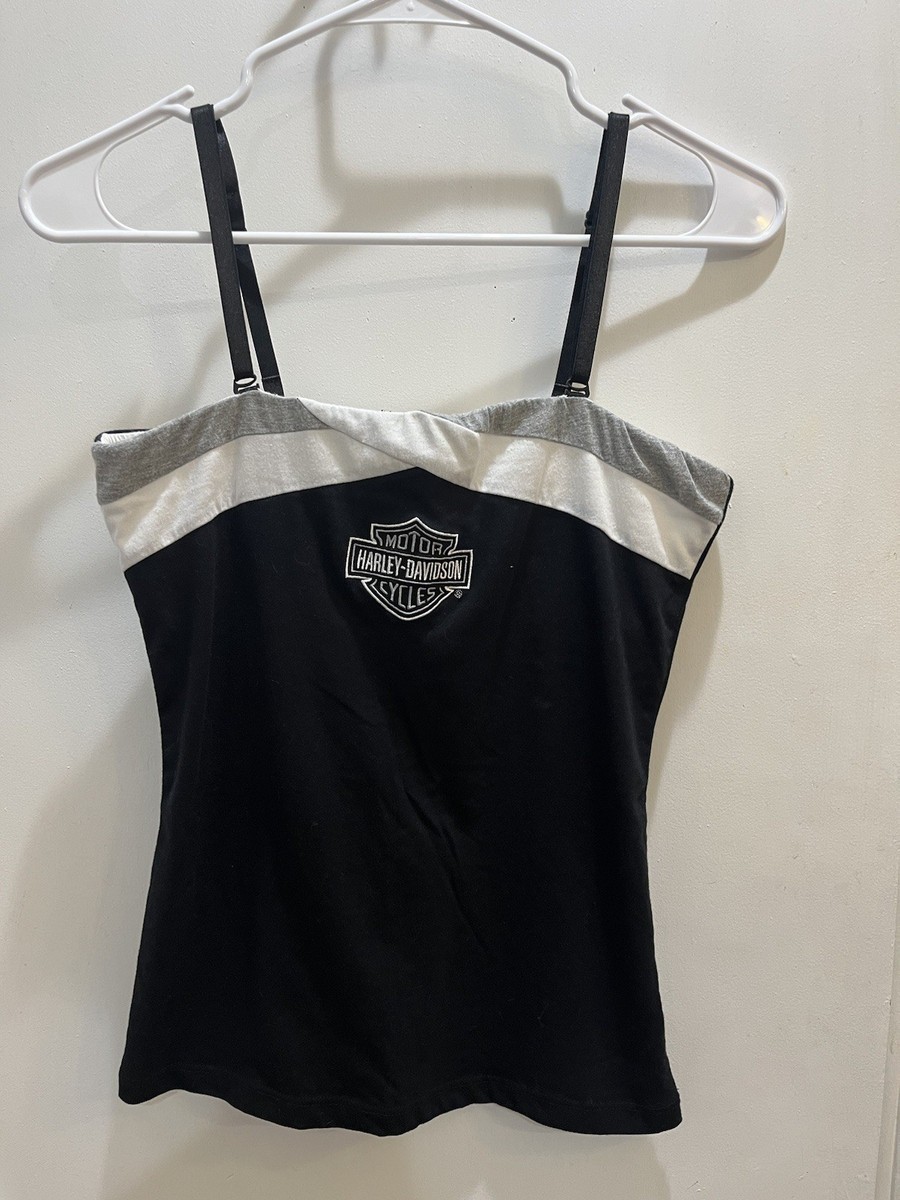Harley Davidson Y2k Spaghetti Strap Tank Jacksonville Fl Size S Adjustable Strap