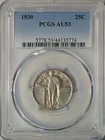 1930 Standing Liberty quarter, PCGS AU53