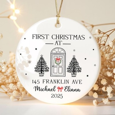 Personalized First Christmas In Our New Home Ornament 2025, Custom 1st Christ...