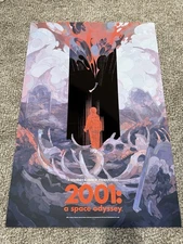 2001 A Space Odyssey Chromolux Variant SDCC Screenprint Poster Deb JJ Lee Mondo