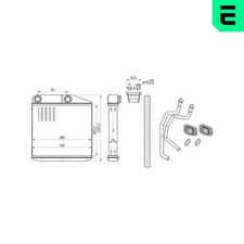 Wärmetauscher Innenraumheizung ERA 669206 für OPEL CORSA S07 ADAM M13 L08 L68