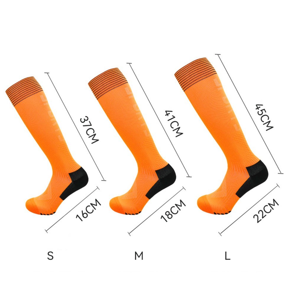 SAOLA Calze da calcio antiscivolo con suola in spugna ispessita per assorbimento urti