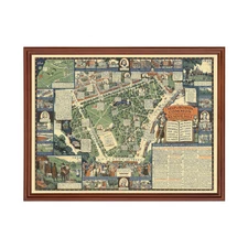 Old Map of Boston, MA 1930 - Vintage Boston Massachusetts Ar