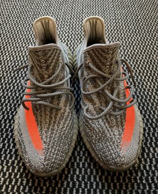 adidas Yeezy Boost 350 V2 SPLY-350 Sneaker Grau/Orange EU 45 1/3 US 11